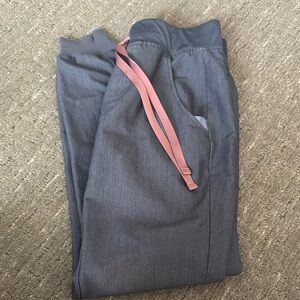Grey FIGS Jogger Pants